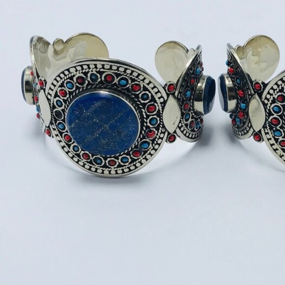Single Handmade Kuchi Cuff Bracelet: Afghan Tribal Jewelry - Picture 6 of 13